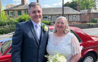 Debbie and Mark celebrate their first wedding anniversary