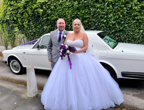 James and Kerrie’s White Rolls Royce Wedding